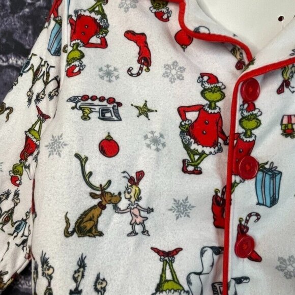 Grinch 12 Months Grinch Max Whosville 2 Piece Pajama PJ Toddler - Picture 9 of 14
